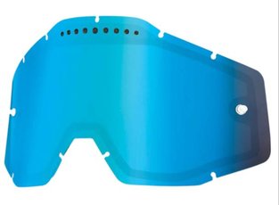 Sklo 100% dvojité Anti-Fog Blue Mirror