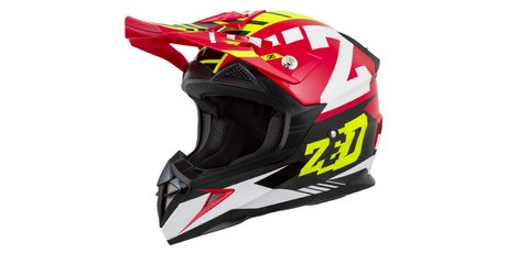 Prilba detska X1,9D ZED červena/žlta fluo/čierna/biela L