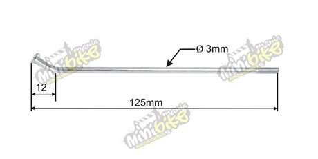 Špic 50-8 125mm pre koleso 12" SDG náboj