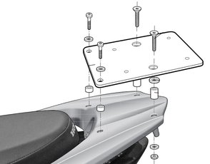 Nosič kufra HONDA VISION /NSC50/110/125  R.v.:2011-2016 SHAD