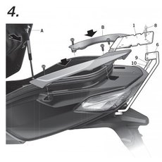 Nosič kufra SYM JOYMAX GTS NEW 125-300 13-14 S0JM13ST