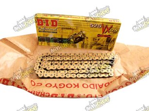 Reťaz 525VX 100článkovDID X-Ring motocyklová reťaz  Gold&Black
