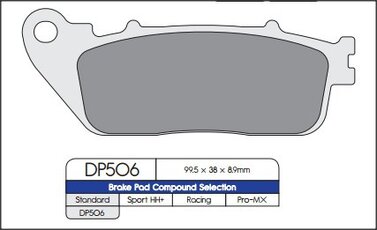 Brzdové obloženie DP506 pre HONDA VFR , CB