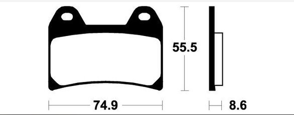 Brzdové obloženie SBS 706HS APRILIA RSV Tuono ,DUCATI , MOTO-GUZZI