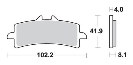 Brzdové obloženie SBS 901HS KH447 Suzuki Aprilia Honda