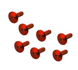Skrutka M6x20mm alu červená cena za 10kusov