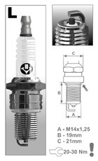 Zapaľovacia sviečka BRISK L14C SUPER