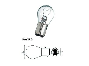 Žiarovka 21/5W - zadné svetlo BAY15d