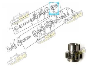 Štartovacie koliesko 15z pre motory ZS155 Zongshen