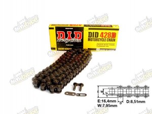 Reťaz 428D DID rôzne dĺžky