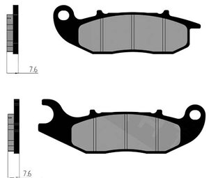Brzdové obloženie PCX 2018-2020 JK05E predné Polini