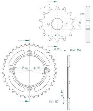 Rozeta a koliesko pre Dinli Maisai DL270 DL300 530