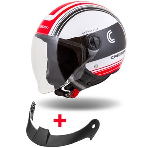 Prilba Handy Metropolis, CASSIDA (ČIERNA/BIELA/ČERVENÁ)