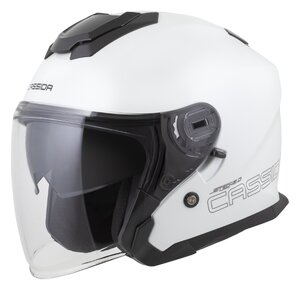 Prilba Jet Tech 2.0 Solid, CASSIDA (BIELA/ČIERNA/ŠEDÁ)