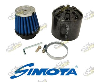 Vzduchový filter Simota 38mm karbónový kryt