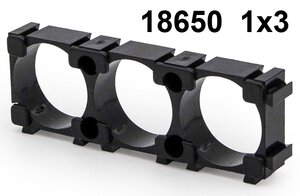Držiak akumulátora 18650 3článkový 10ks