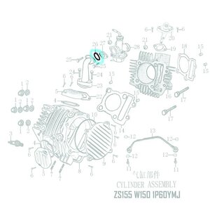 Gumové tesnenie O-krúžok 29x2,4mm -na medzikus karburátora