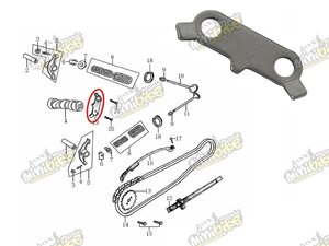 Držiak vačky a tyčky vahadiel pre ZS W150 15108-JE15-0000