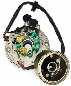 Stator pre pitbike s motorom ZS155 pre digitálne zapaľovanie Stator pre pitbike s motorom ZS155 pre digitálne zapaľovanie
