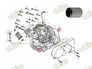 Vymedzovacie púzdro 8x12x6.3mm pre ZS W150