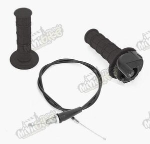 Rýchlopal s lankom a gripom pre motocykle a pitbike čierny