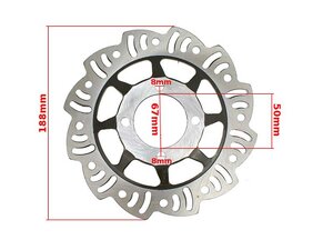 Zadný brzdový kotúč 190mm pre Pitbike 125ccm