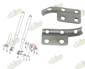 Držiak brzdovej hadice PisterPro LXR12-14 53434-X5-100-D1