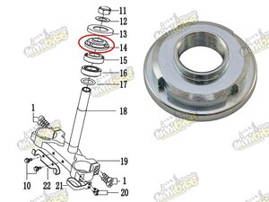 Matica krku riadenia M22x1.0 PisterPro LXR12-14 53220-SPH2-00
