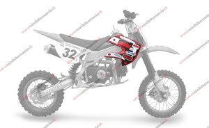 Plasty predné bočné XB32 -červené/modré alebo oranžové