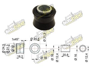 Púzdro tlmiča 12mm