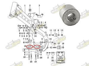 Vymedzovací valček 8x18x14 pre PisterPro LXR12-14 Vymedzovací valček 8x18x14 pre PisterPro LXR12-14