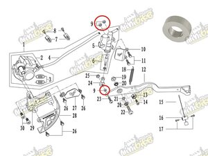 Vymedzovacie púzdro zadnej brzdy PisterPro LXR12-14 43121-X5-100L