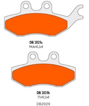 Brzdové obloženie Delta Braking DB2029SR pre Rieju RS-2 50 AM6