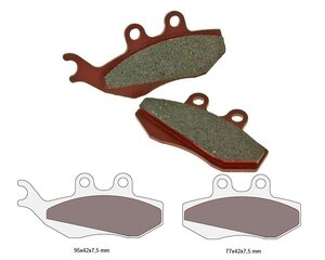 Brzdové obloženie organické pre Aprilia, Gilera, MBK, Yamaha
