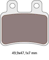 Brzdové obloženie pre Italjet Jet-Set, Peugeot Elystar, Yamaha D