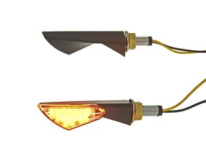 Smerovky LED M8 set NewSphere - číre sklo - čierne