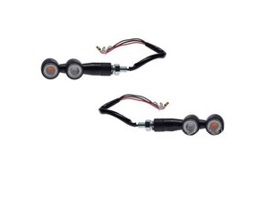 Smerovky LED s brzdovým svetlom čierne matné M8 Smerovky LED s brzdovým svetlom čierne matné M8