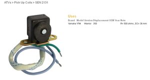 Snímač iskry univerzálny aj Yamaha YFM350