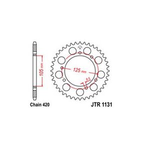 Rozeta 60z 420 pre Yamaha DT 50 '03-'06, Malaguti XTM, MRX, SMX