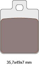 Brzdové obloženie Organické pre Gilera, Piaggio, Vespa SYM