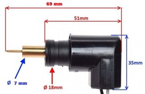 Elektrický sytič komplet pre Yamaha 18mm telo 7mm valček Walbro