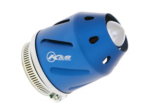 Vzduchový filter 35/48mm s adaptérom K&S modrý