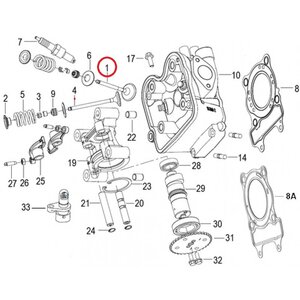 Ventil sací pre Keeway Outlook, Logik, Silverblade 125