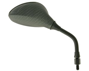 Zrkadlo Flash Karbón-Look pravé,krátky závit M8