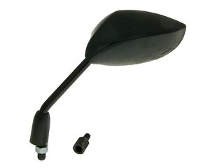 Zrkadlo Sport ľavé BLACK [Ovál] - M8 / M10