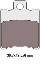 Brzdové obloženie organické pre Aprilia Malaguti MBK Piaggio Yamaha