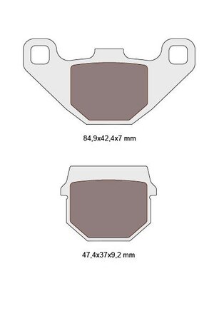 Brzdové obloženie organické pre CPI, Hyosung, Keeway, Peugeot