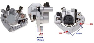 Brzdový strmeň XT50QT-5 KOS predný