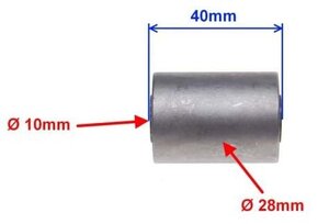 Silent blok pre skútre 28x10x40