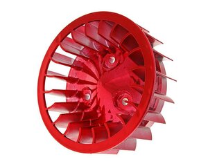 Ventilátor červený chróm Minarelli ležatý, Keeway, CPI, 1E40QMB